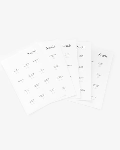 Cleaning Label Set