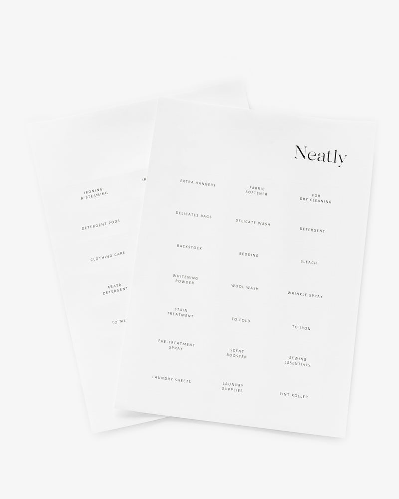 White product packaging with 'Neatly' branding on a white background