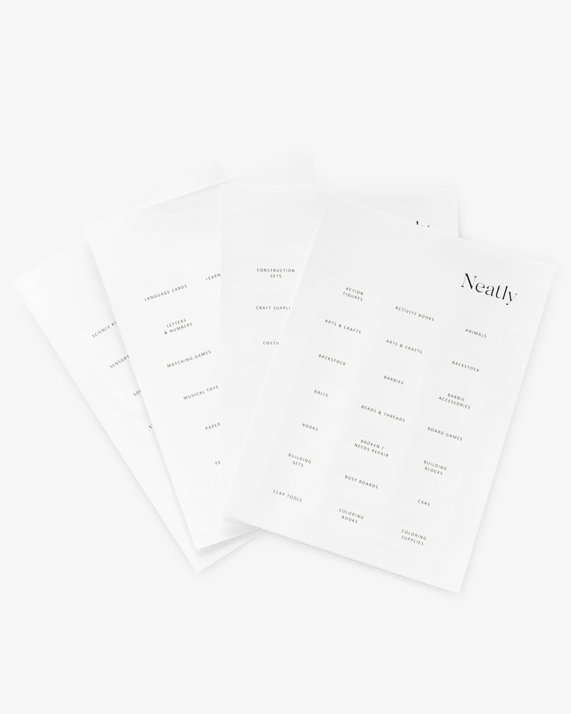 Playroom Label Set