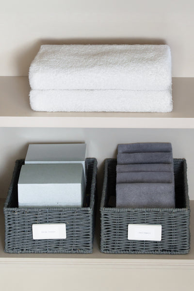 Paper Rope Basket | Grey - hover