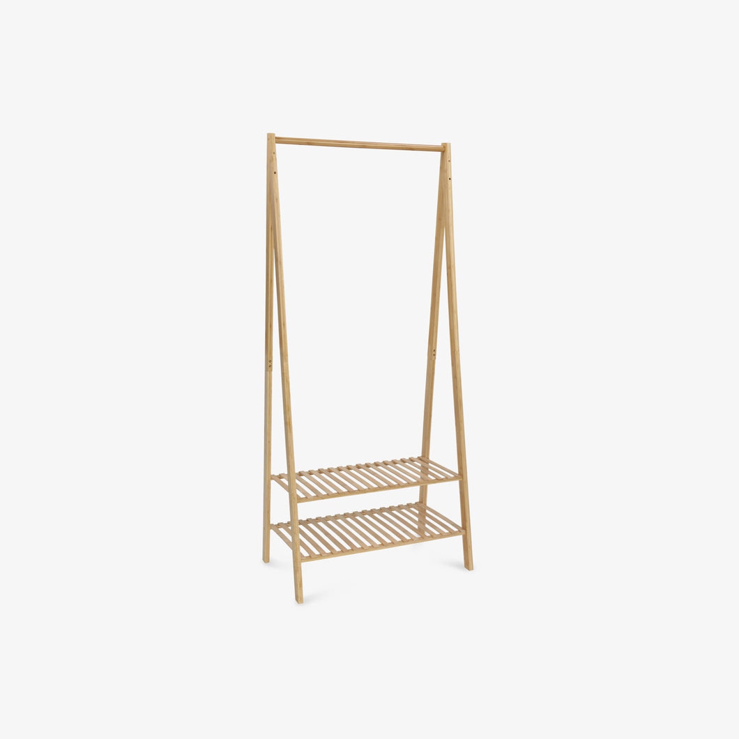 2-Tier Bamboo Clothes Rack